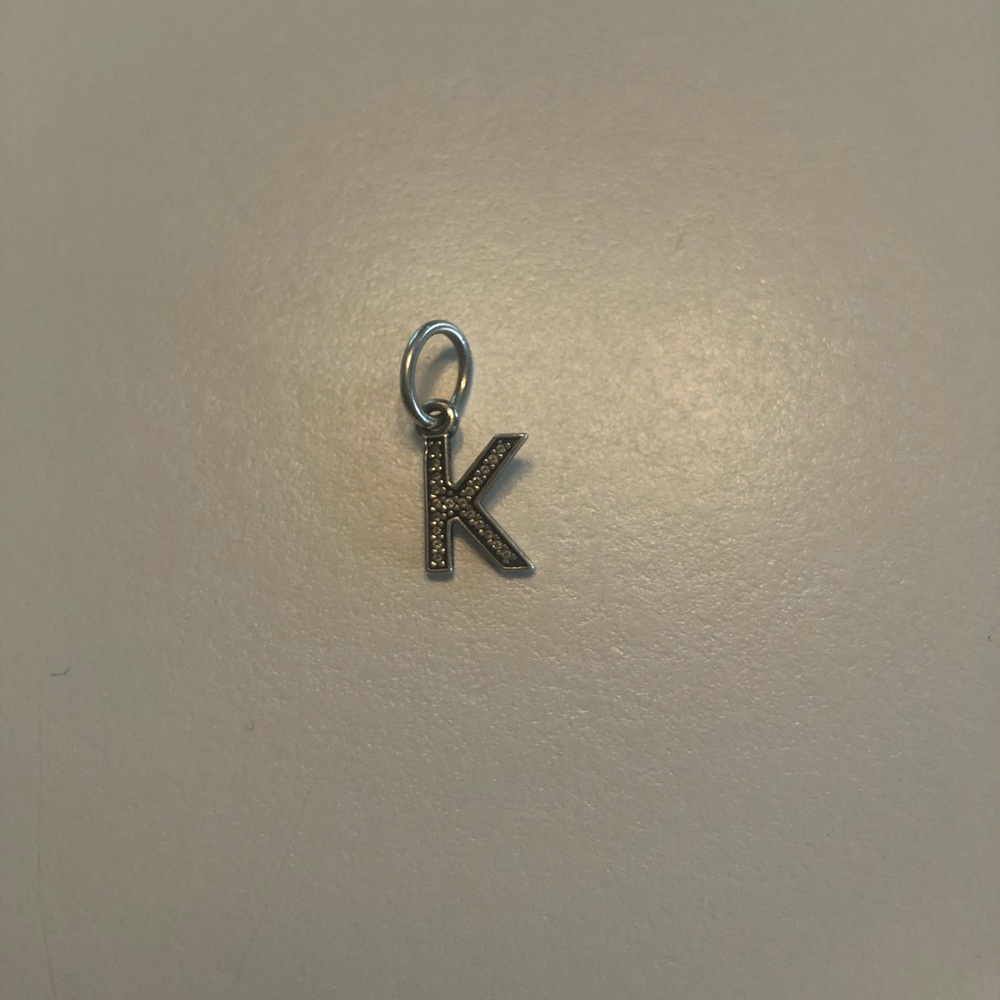 “K” Pandora charm